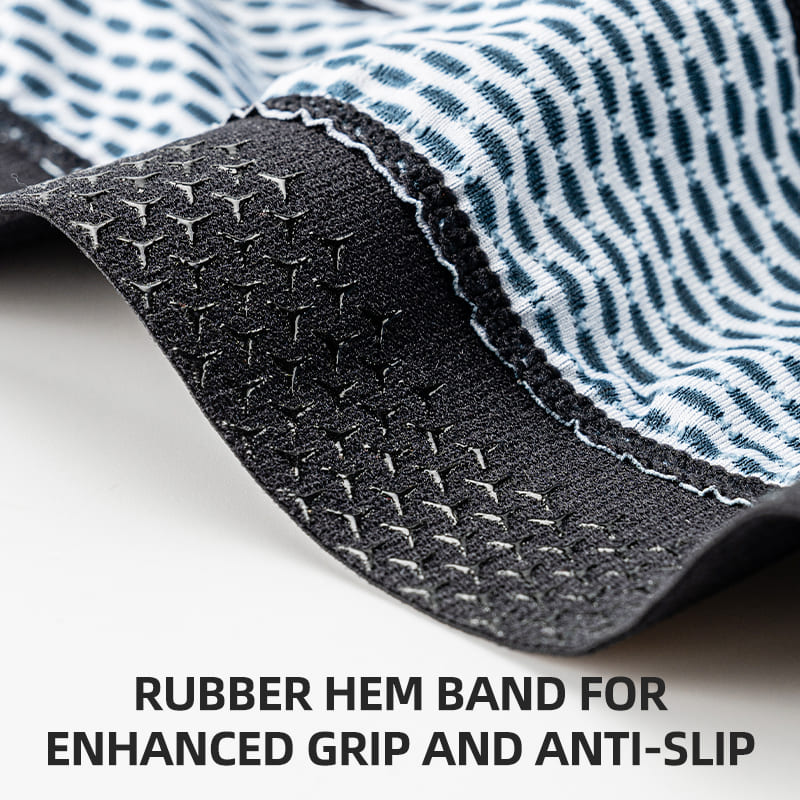 ROCKBROS cycling jersey with anti-slip silicone grip hem to keep the jersey securely in place during rides