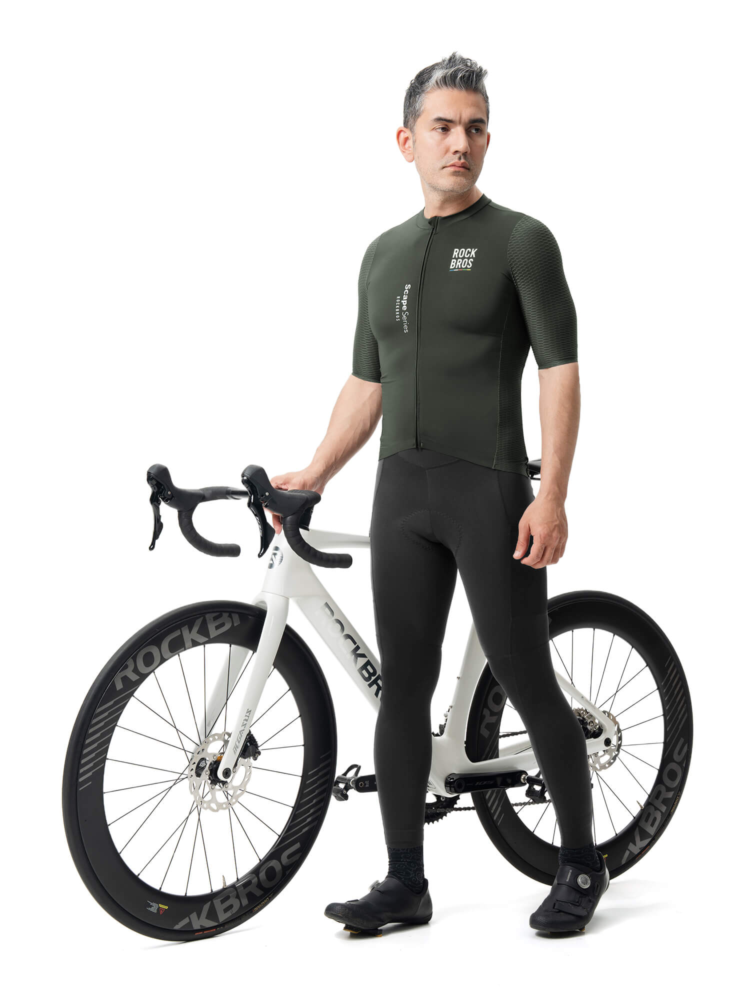 ROCKBROS Men's ROAD-TO-SKY cycling tights with Elastic Interface® pad