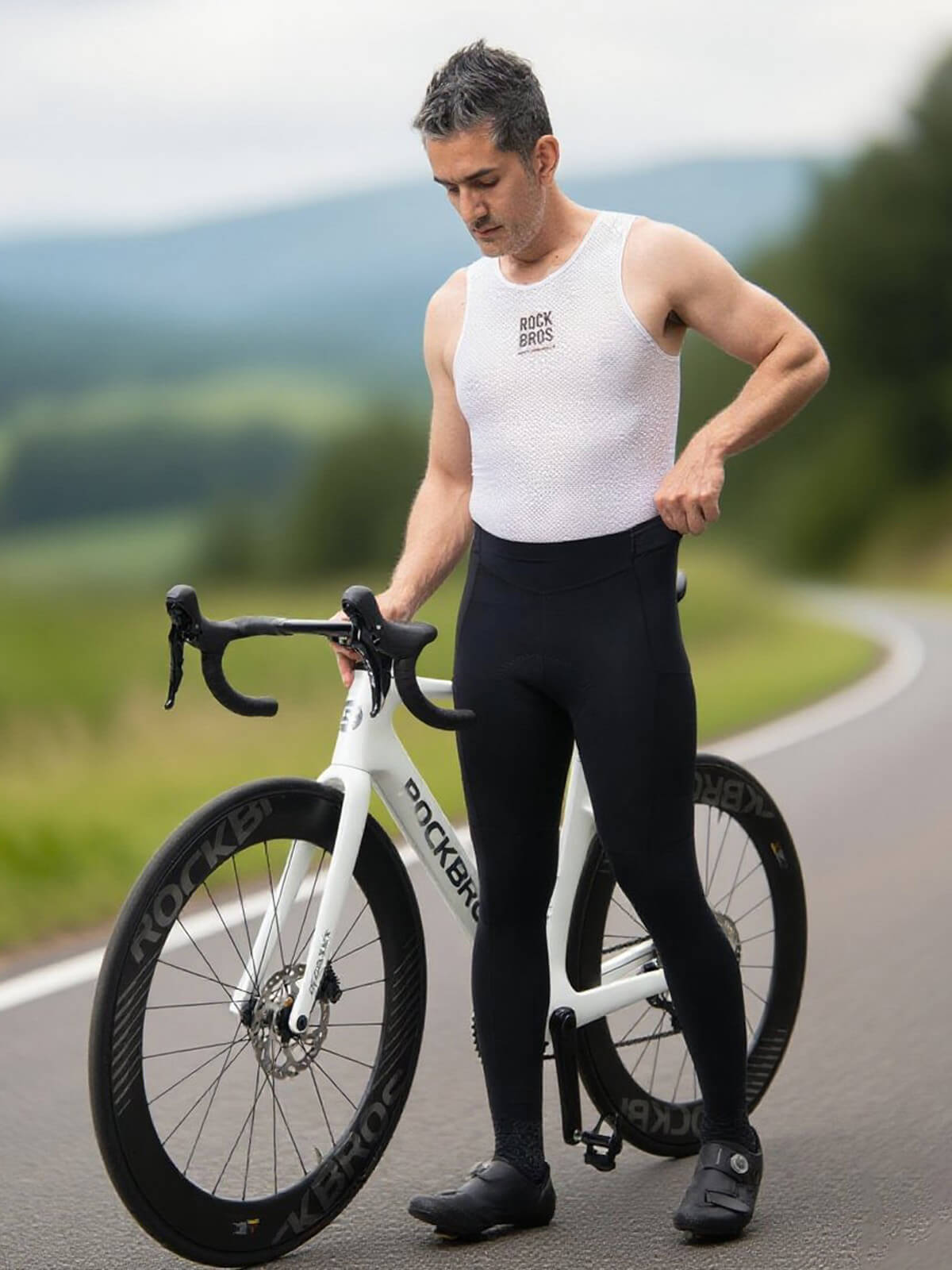 ROCKBROS Men's ROAD-TO-SKY cycling tights with Elastic Interface® pad