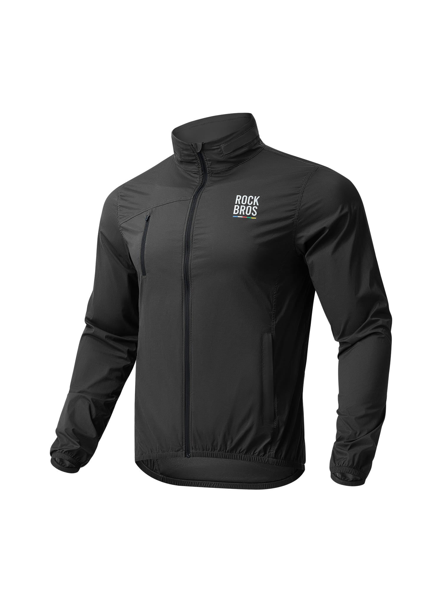 ROCKBROS Men's ROAD-TO-SKY lightweight cycling windbreaker with windproof
#Color_Black