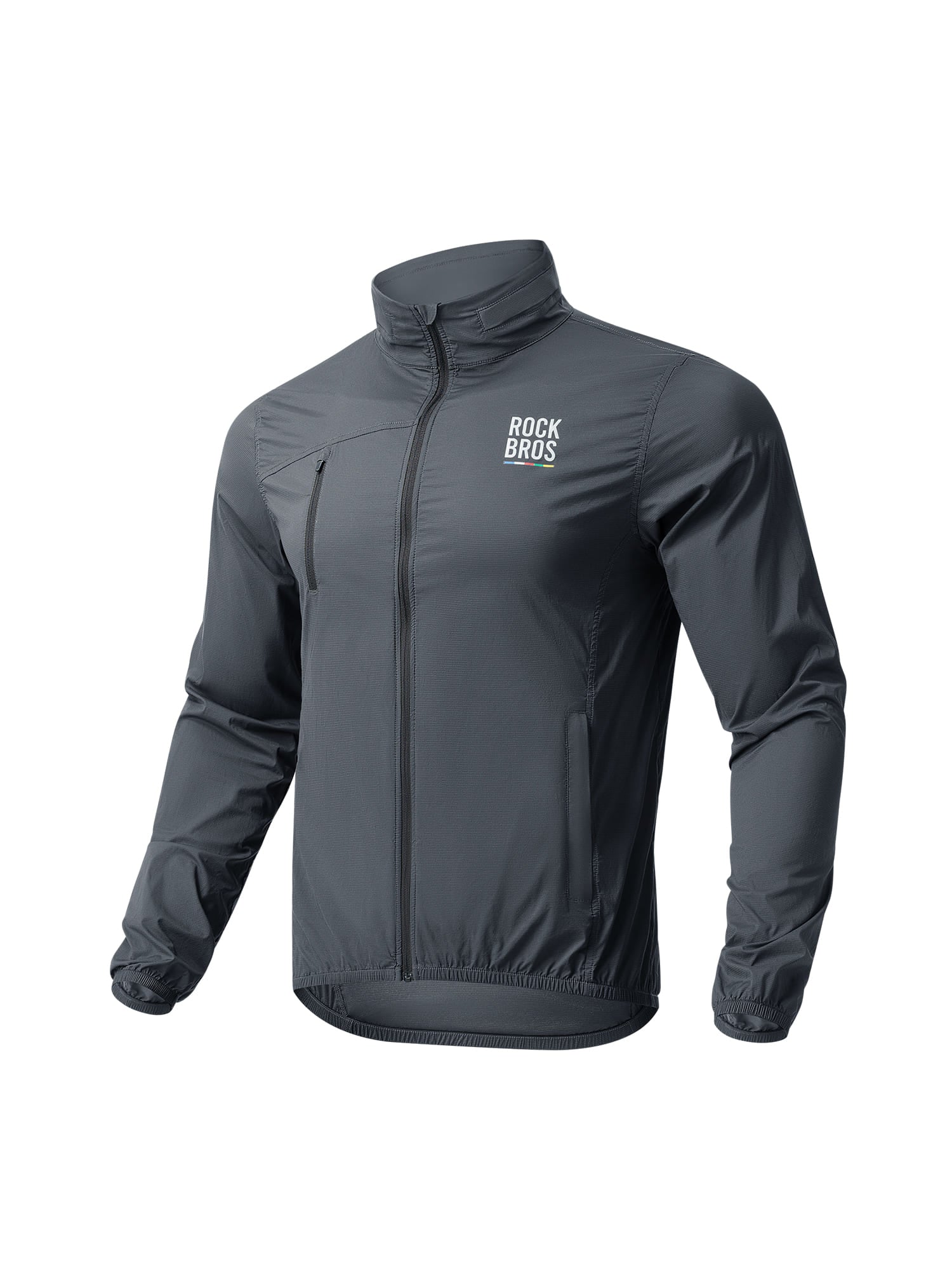 ROCKBROS Men's ROAD-TO-SKY lightweight cycling windbreaker with windproof
#Color_Gray