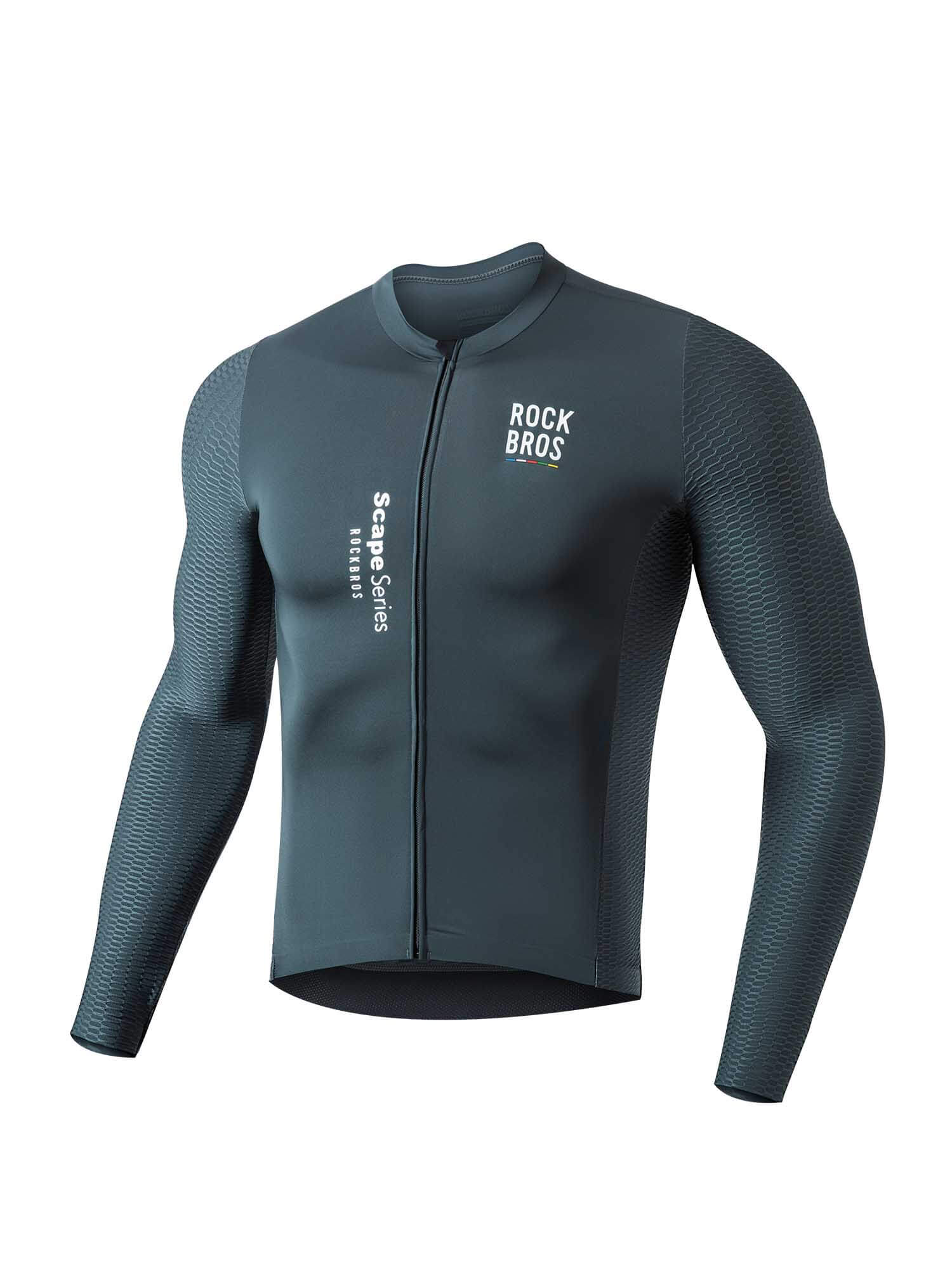Men's ROAD-TO-SKY Quick-Dry Long Sleeve Cycling Jersey by ROCKBROS