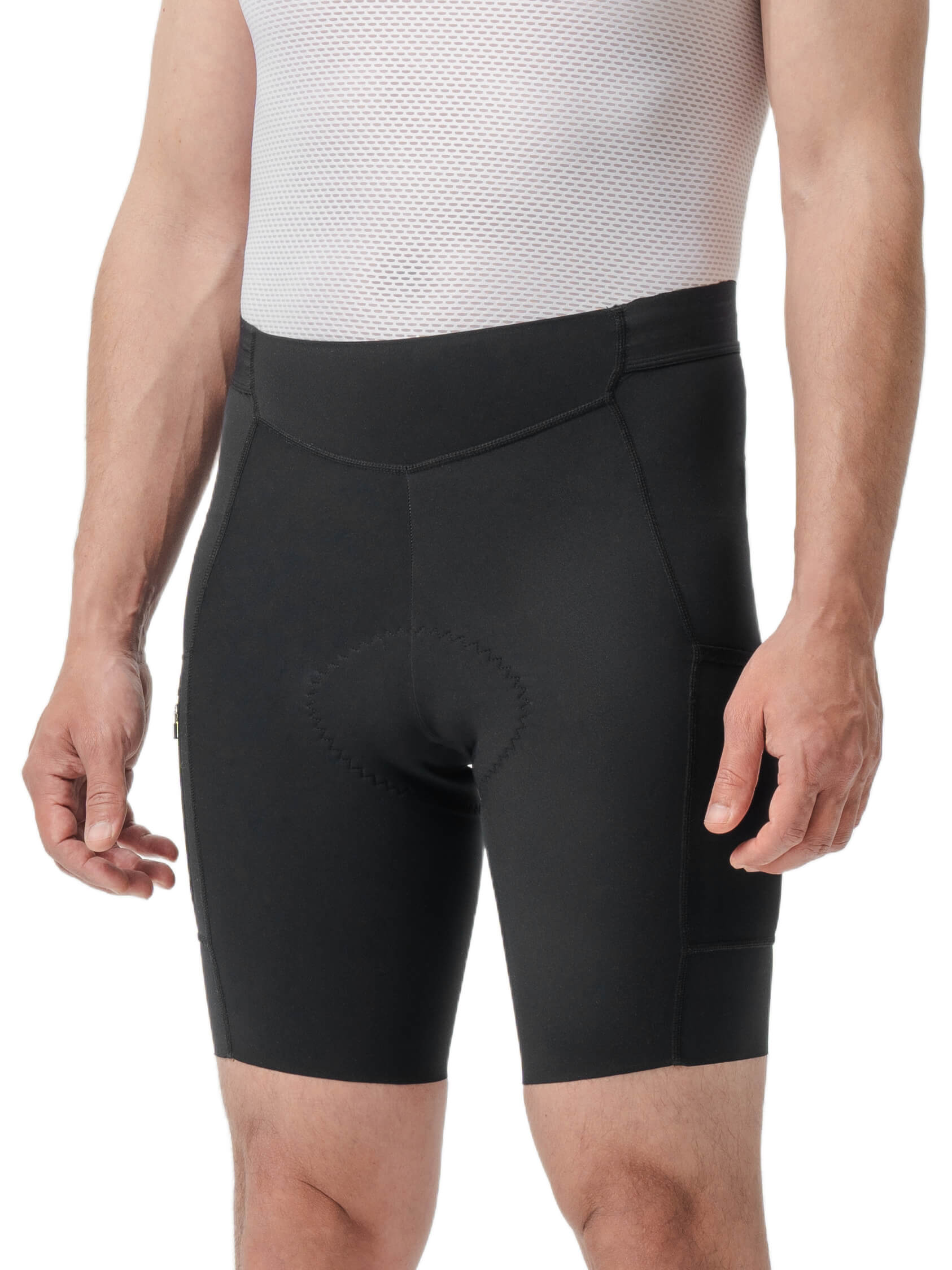ROCKBROS Men's ROAD-TO-SKY padded cycling shorts with breathable fabric and ergonomic fit for long rides