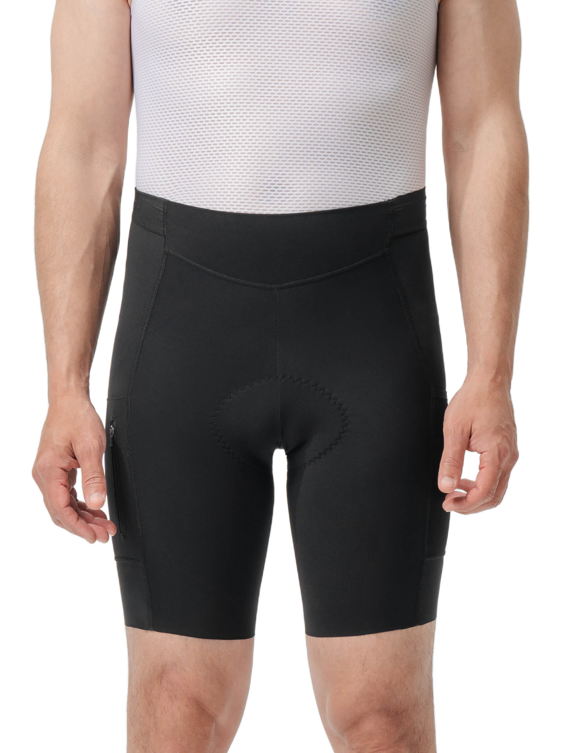 ROCKBROS Men's ROAD-TO-SKY padded cycling shorts with breathable fabric and ergonomic fit for long rides