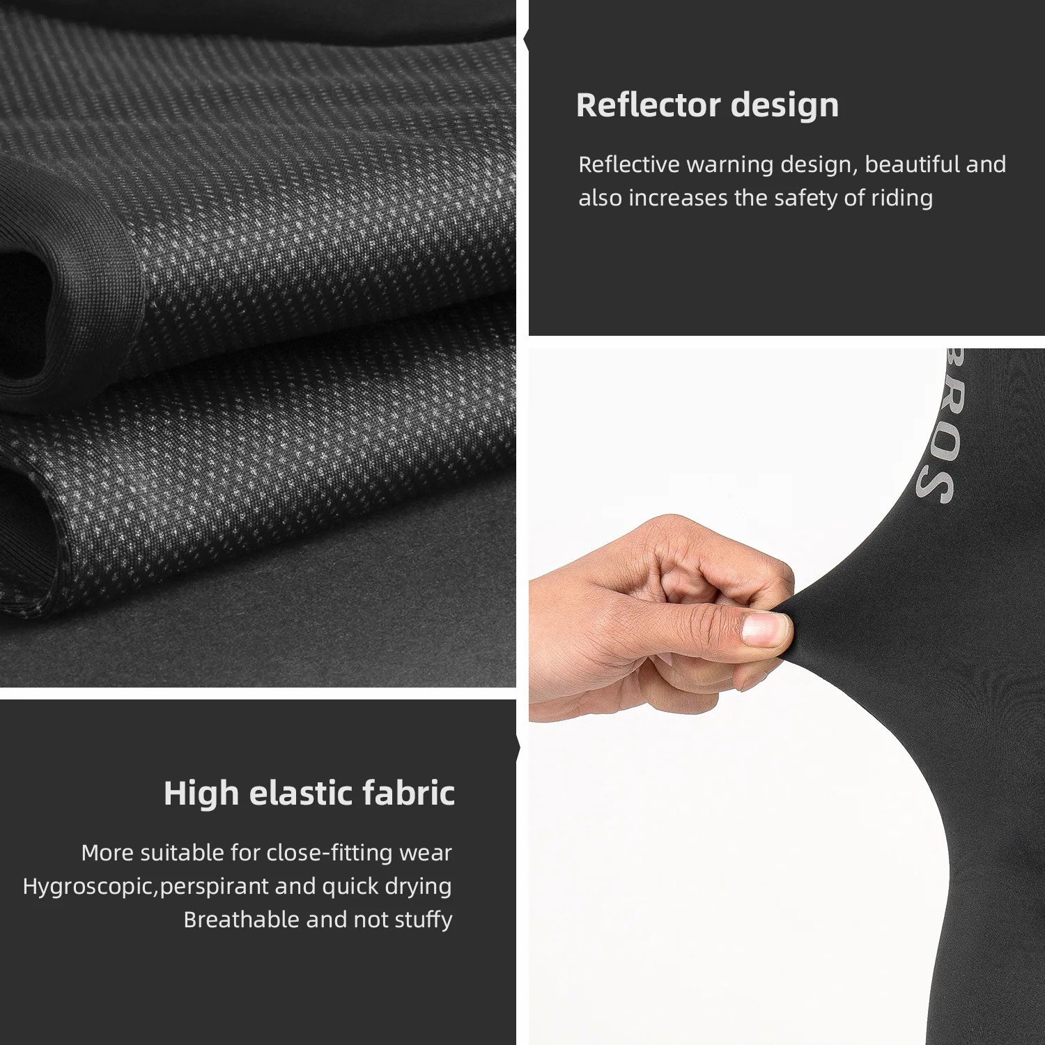 ROCKBROS Men's ROAD-TO-SKY Unbounded Freedom cycling tights with high-stretch, moisture-wicking fabric for performance