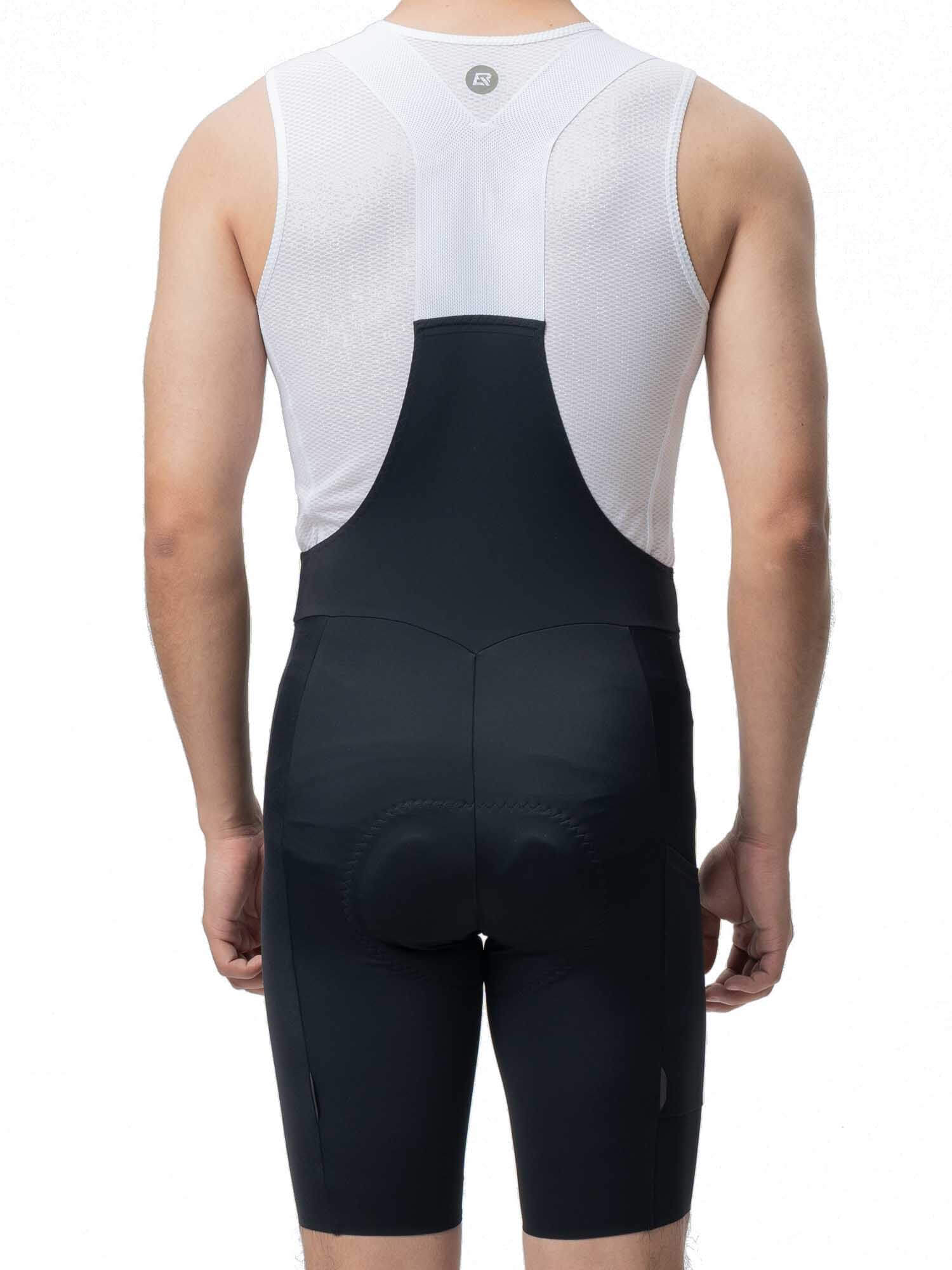 ROCKBROS men's summer cycling bib shorts with breathable mesh and padded insert