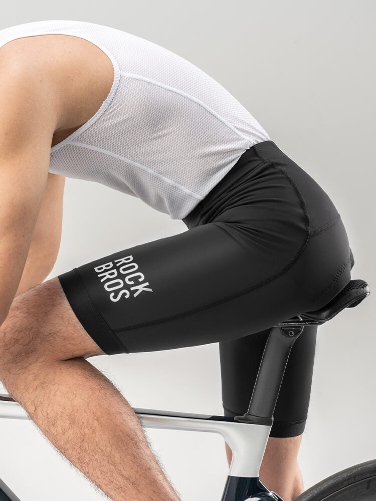 ROCKBROS men's summer padded cycling shorts with breathable fabric and 3D padding