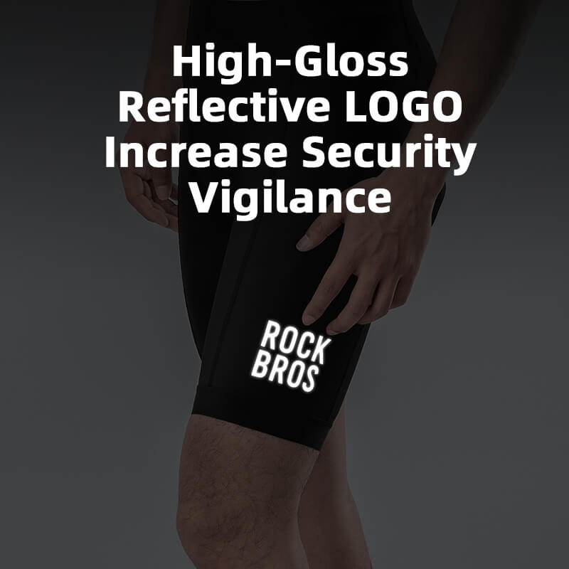 ROCKBROS Cycling shorts with reflective details for night riding safety
