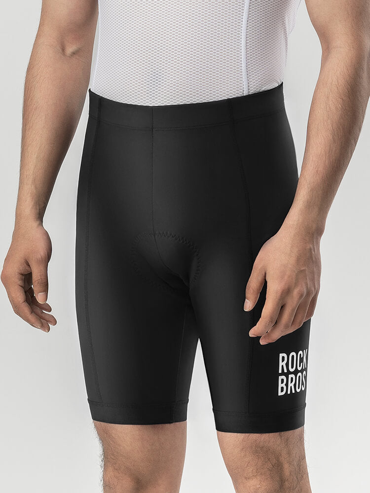 ROCKBROS men's summer padded cycling shorts with breathable fabric and 3D padding