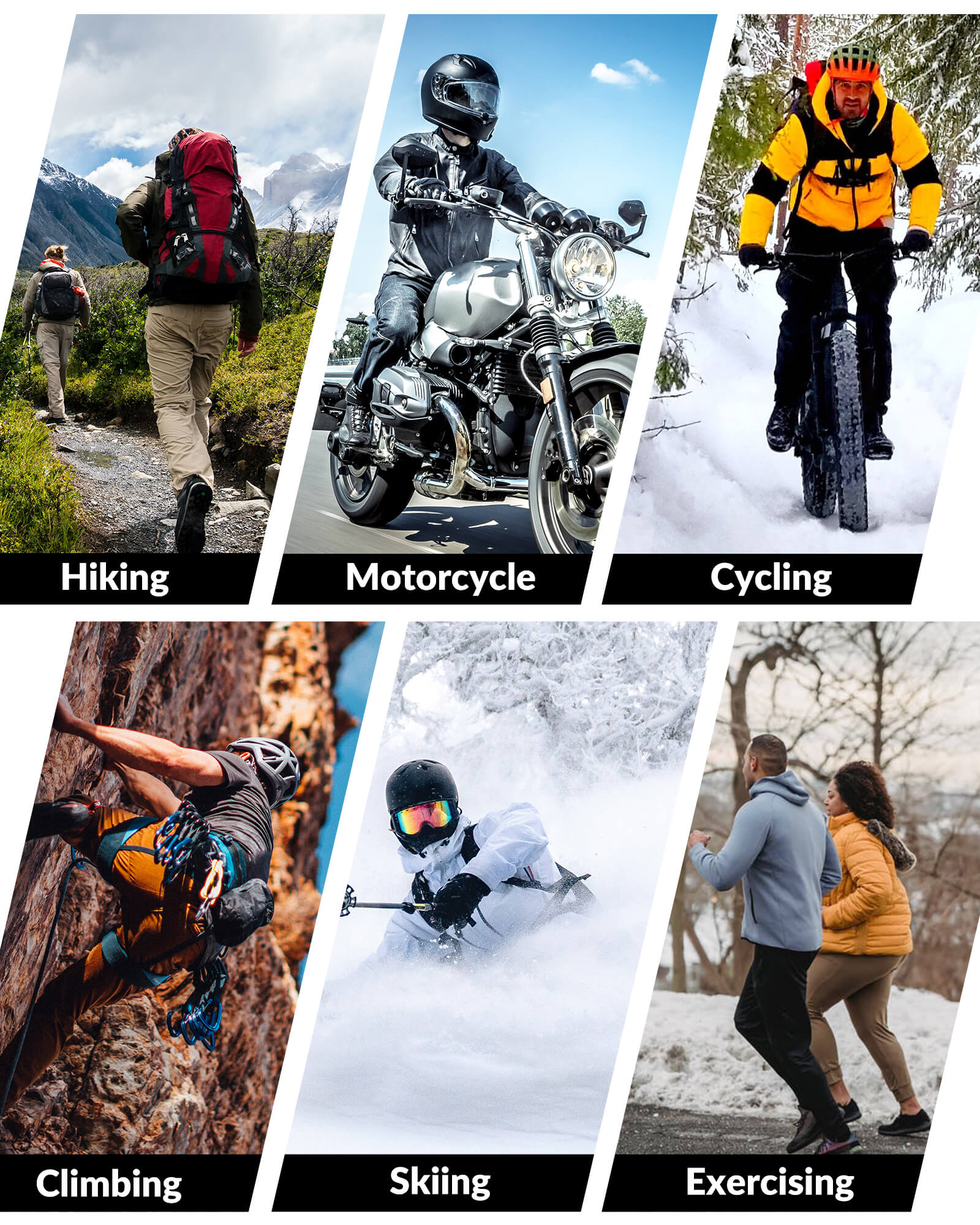 ROCKBROS men's thermal fleece windproof cycling pants for cold-weather rides