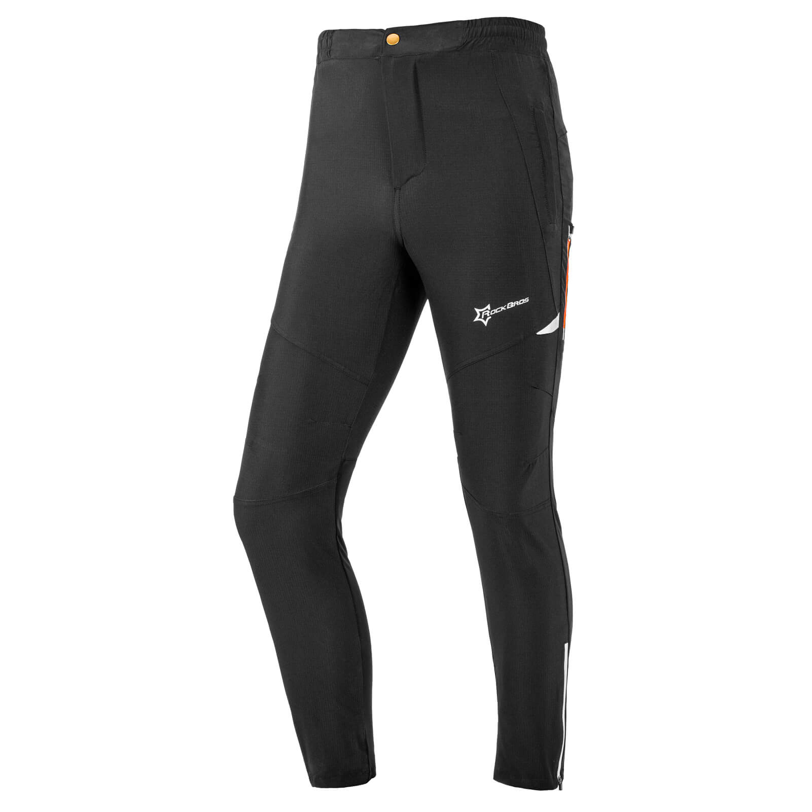 Men’s windproof and breathable cycling pants with stretch and zip pocket