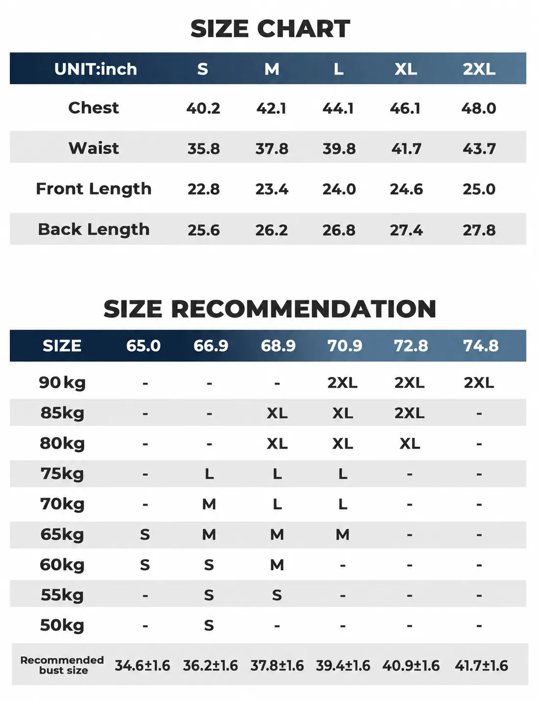 ROCKBROS men's windproof fleece cycling vest size chart