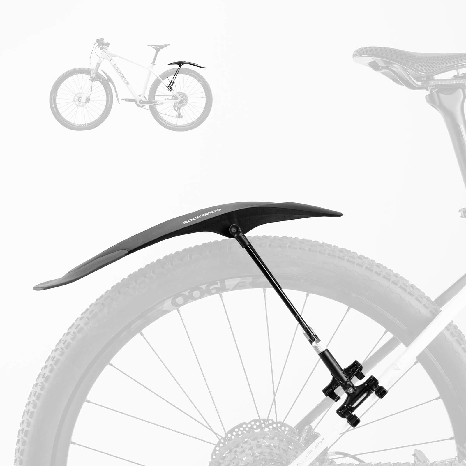 ROCKBROS mountain bike rear mudguard for 26-29 inch MTB, waterproof and stable fender
#Style_Rear