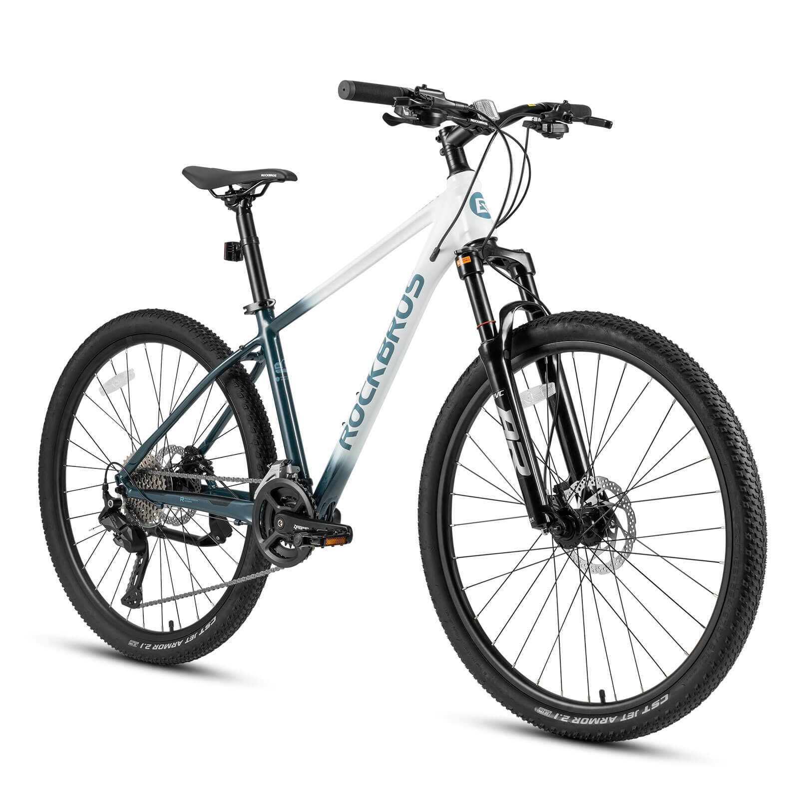 ROCKBROS MT300 27.5 inch mountain bike in blue for off-road and urban riding
#Color_Blue
