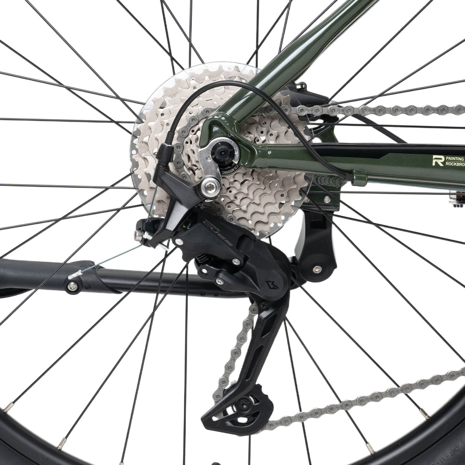 ROCKBROS MT300 27.5 inch mountain bike in green for off-road and urban riding
#Color_Green