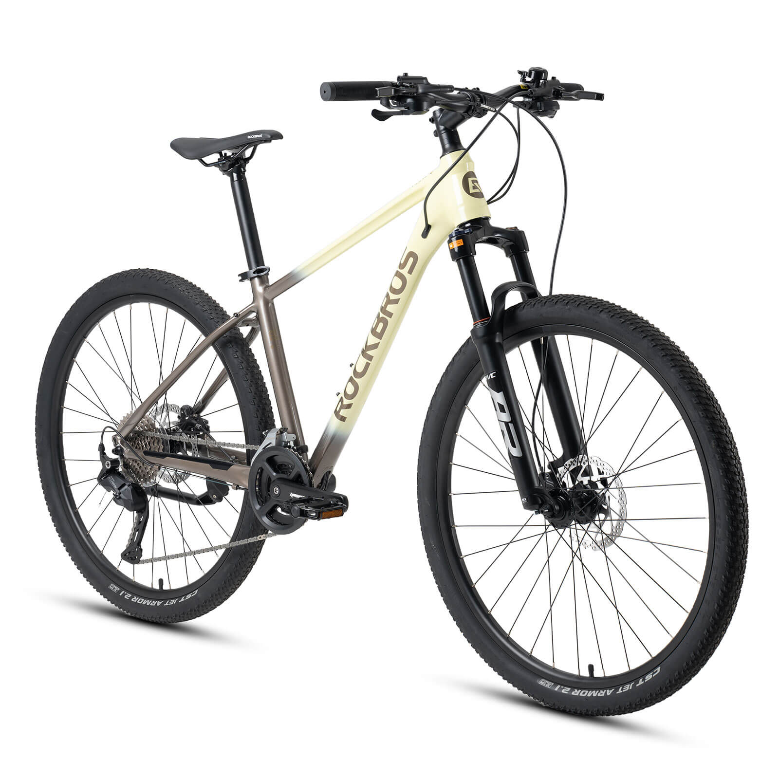 ROCKBROS MT300 27.5 inch mountain bike in yellow for off-road and urban riding
#Color_Yellow