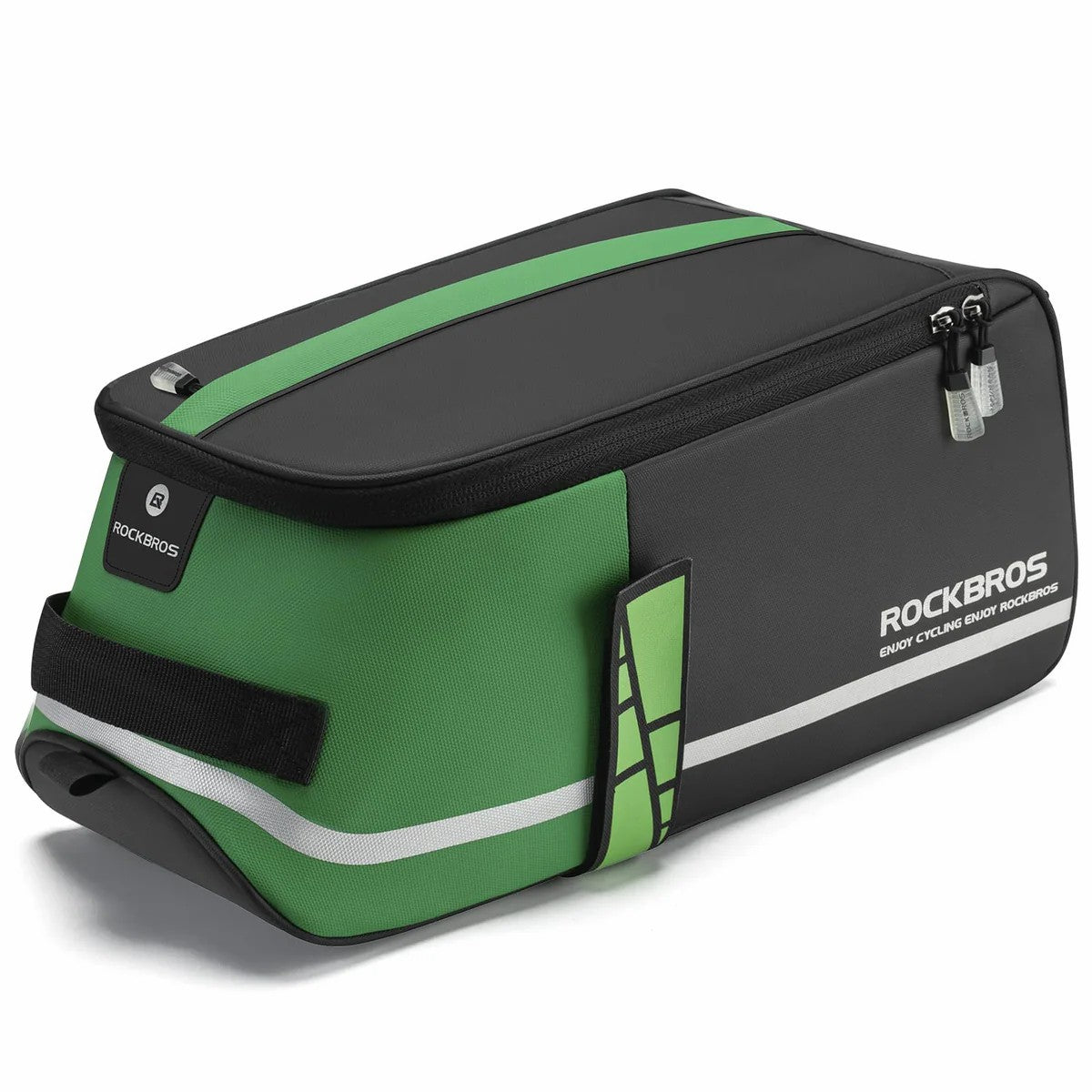 ROCKBROS multifunctional bike rear rack bag for commuting and touring rides.