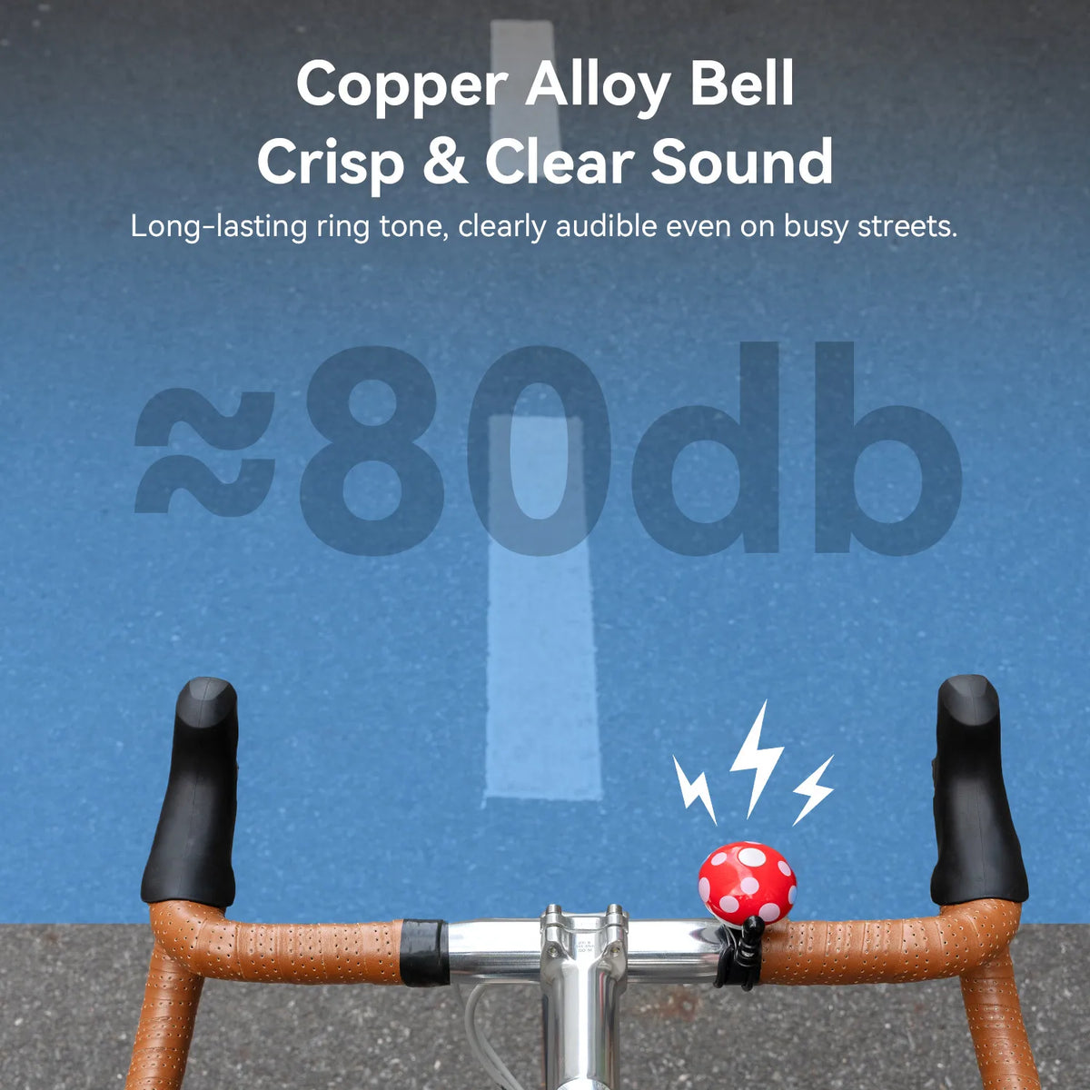 ROCKBROS mushroom-shaped copper alloy bike bell