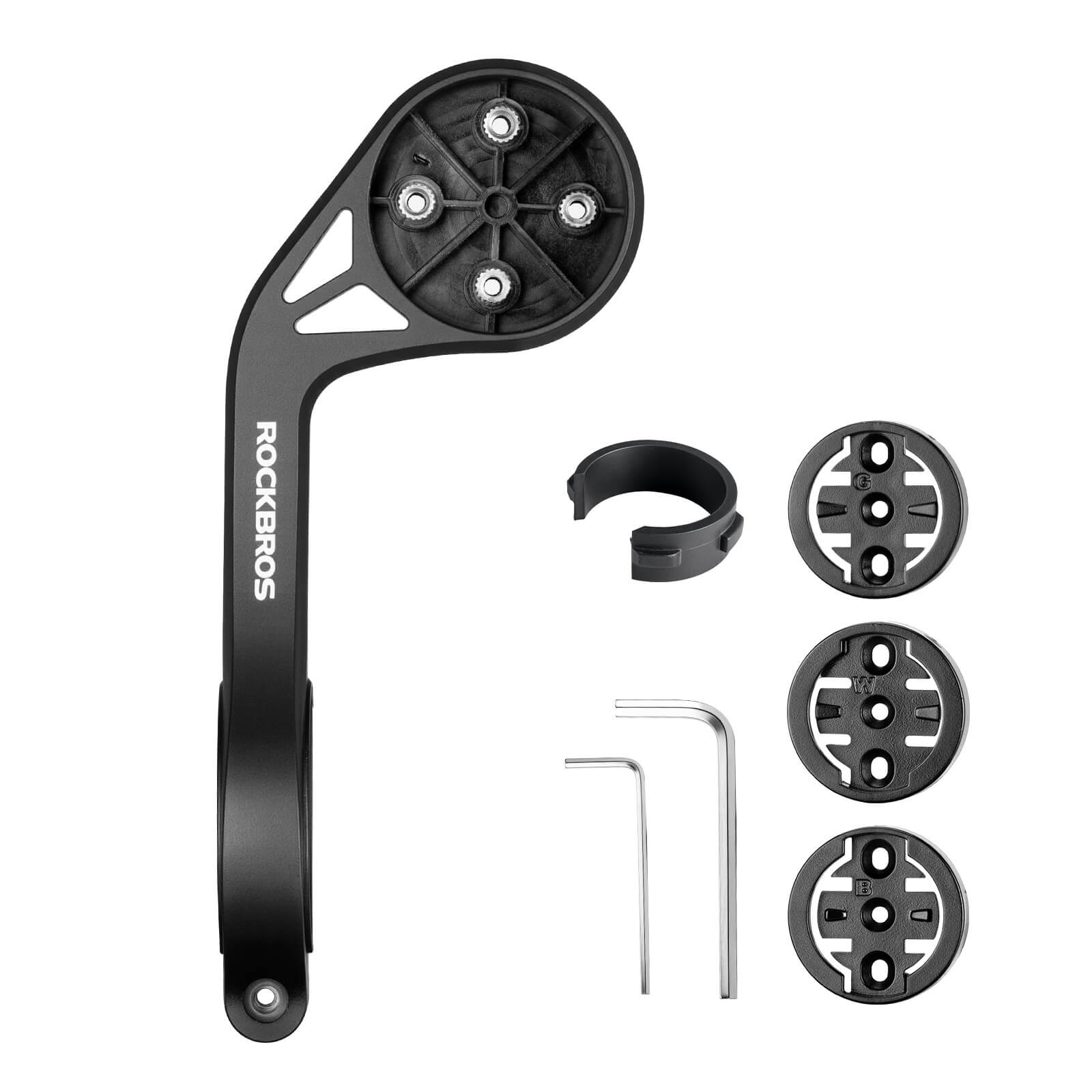 Streamline your bike cockpit with the ROCKBROS integrated out-front mount for a clean and organized handlebar.