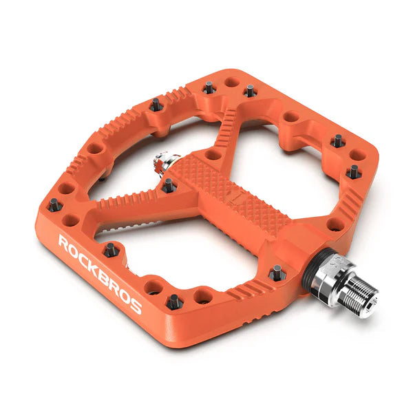 ROCKBROS Extra Large Mountain Bike Pedals Nylon Composite Bearing 9/16