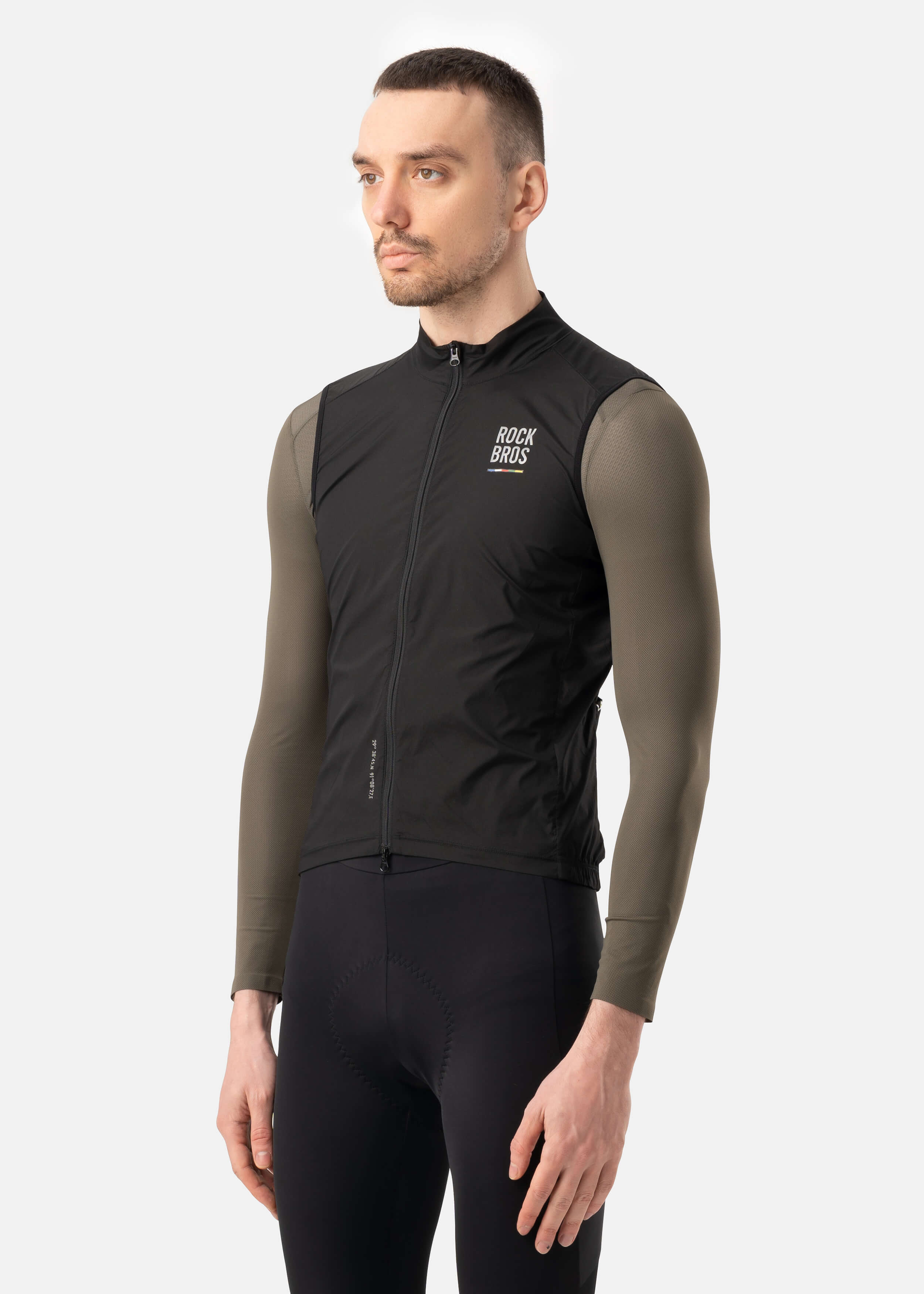 ROCKBROS ROAD-TO-SKY lightweight windproof cycling vest for road biking
#Color_Black