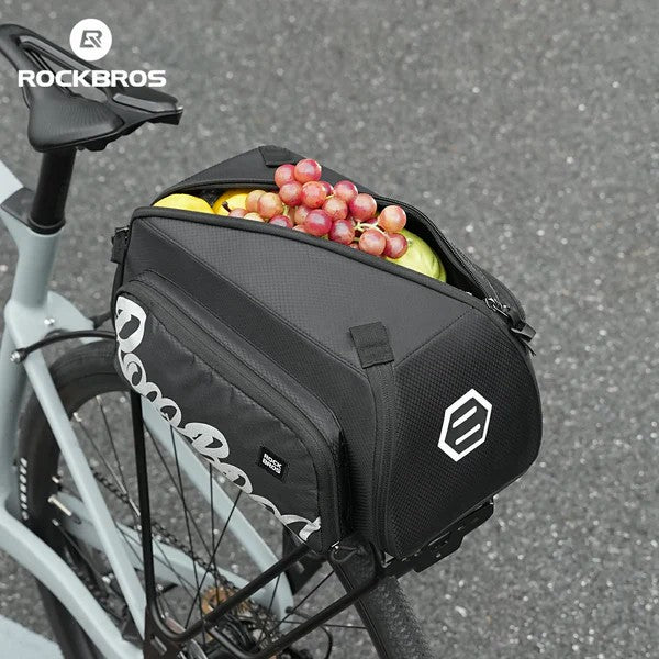 ROCKBROS one-piece bike rear rack bag for commuting and touring