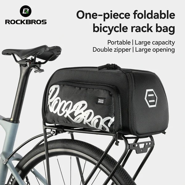 ROCKBROS one-piece bike rear rack bag for commuting and touring