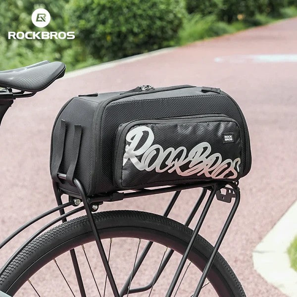 ROCKBROS one-piece bike rear rack bag for commuting and touring