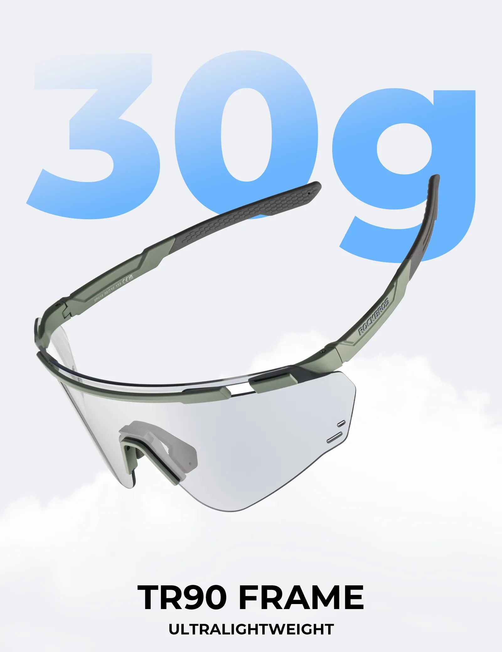 ROCKBROS Photochromic Cycling Sunglasses with UV400 Protection