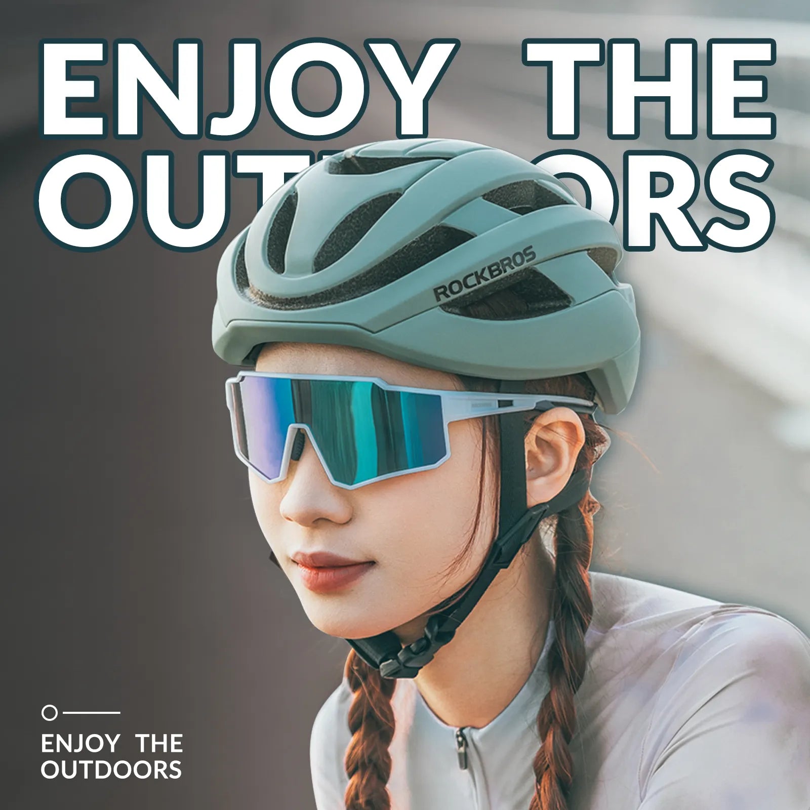 ROCKBROS photochromic sports sunglasses with PC lenses UV400 protection lightweight TR90 frame