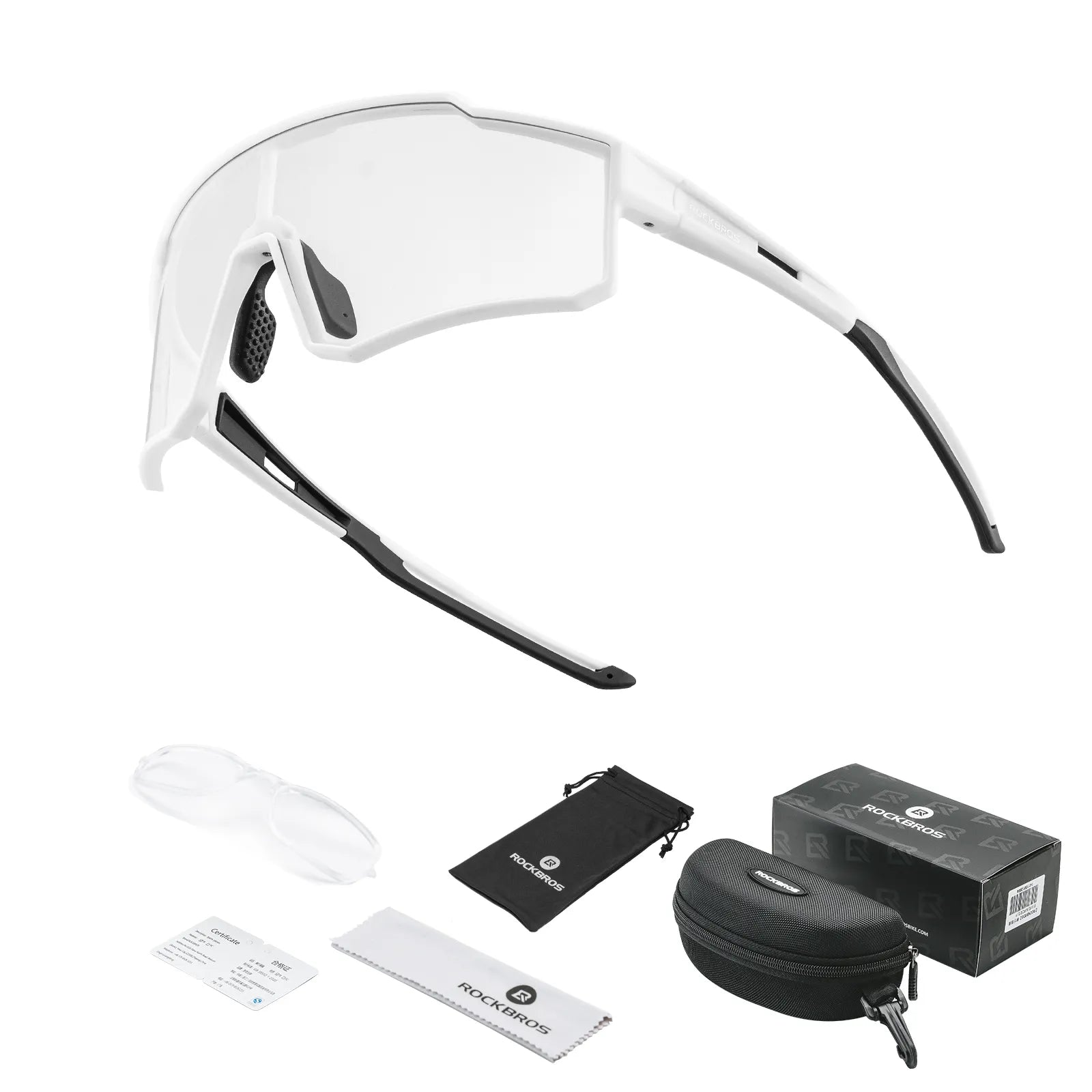 ROCKBROS photochromic sports sunglasses with PC lenses UV400 protection lightweight TR90 frame