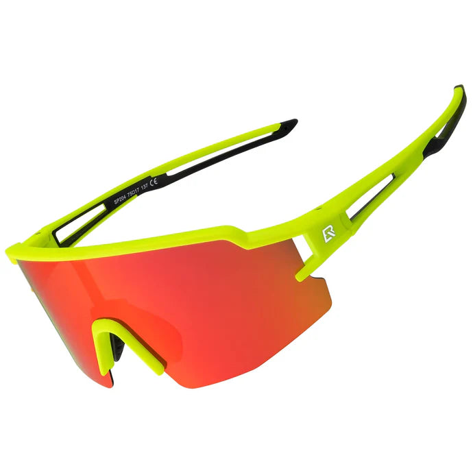 ROCKBROS polarized cycling sunglasses with UV protection for men and women
#Color_Red Yellow