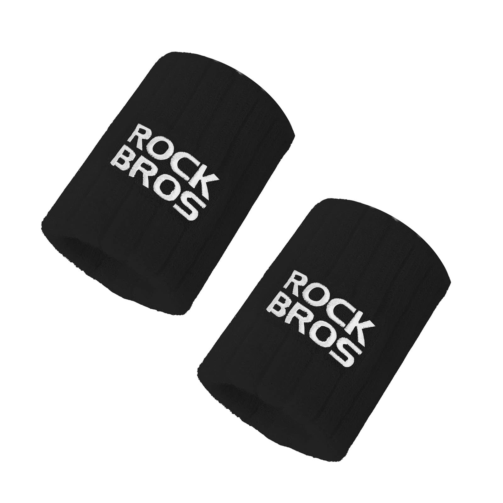 ROCKBROS Polyester-Cotton Sports Wristband with Sweat-Absorbing Fabric and Wrist Support for Daily Sports
#Color_Black