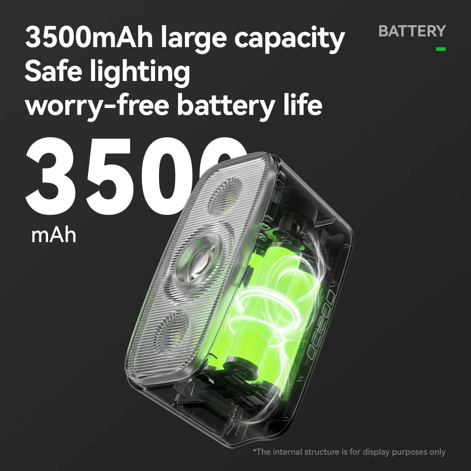 ROCKBROS QC1200LM rechargeable bike headlight with high-intensity 5050 20W LED.