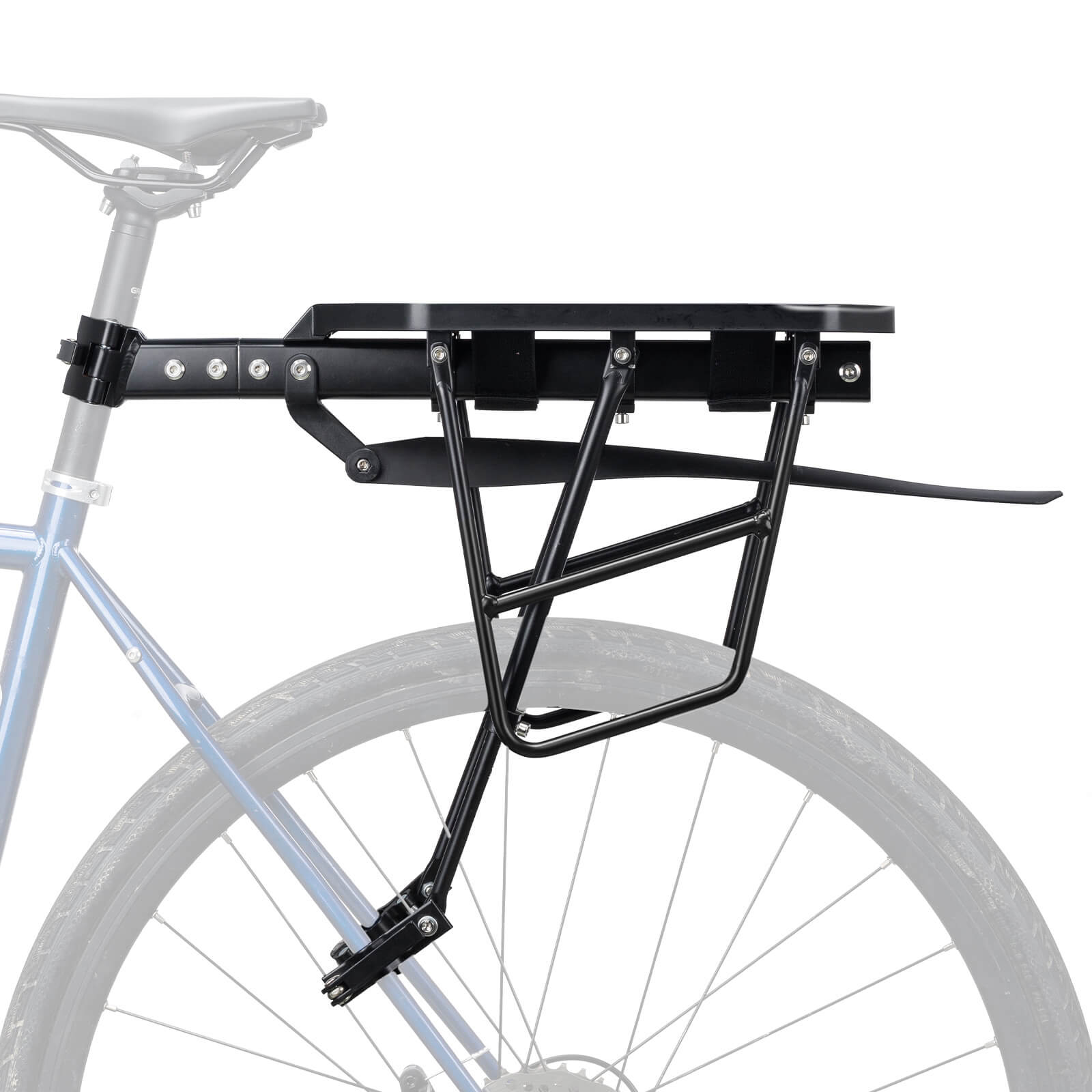 ROCKBROS quick release bike rear rack with adjustable structure for 26-29 inch mountain