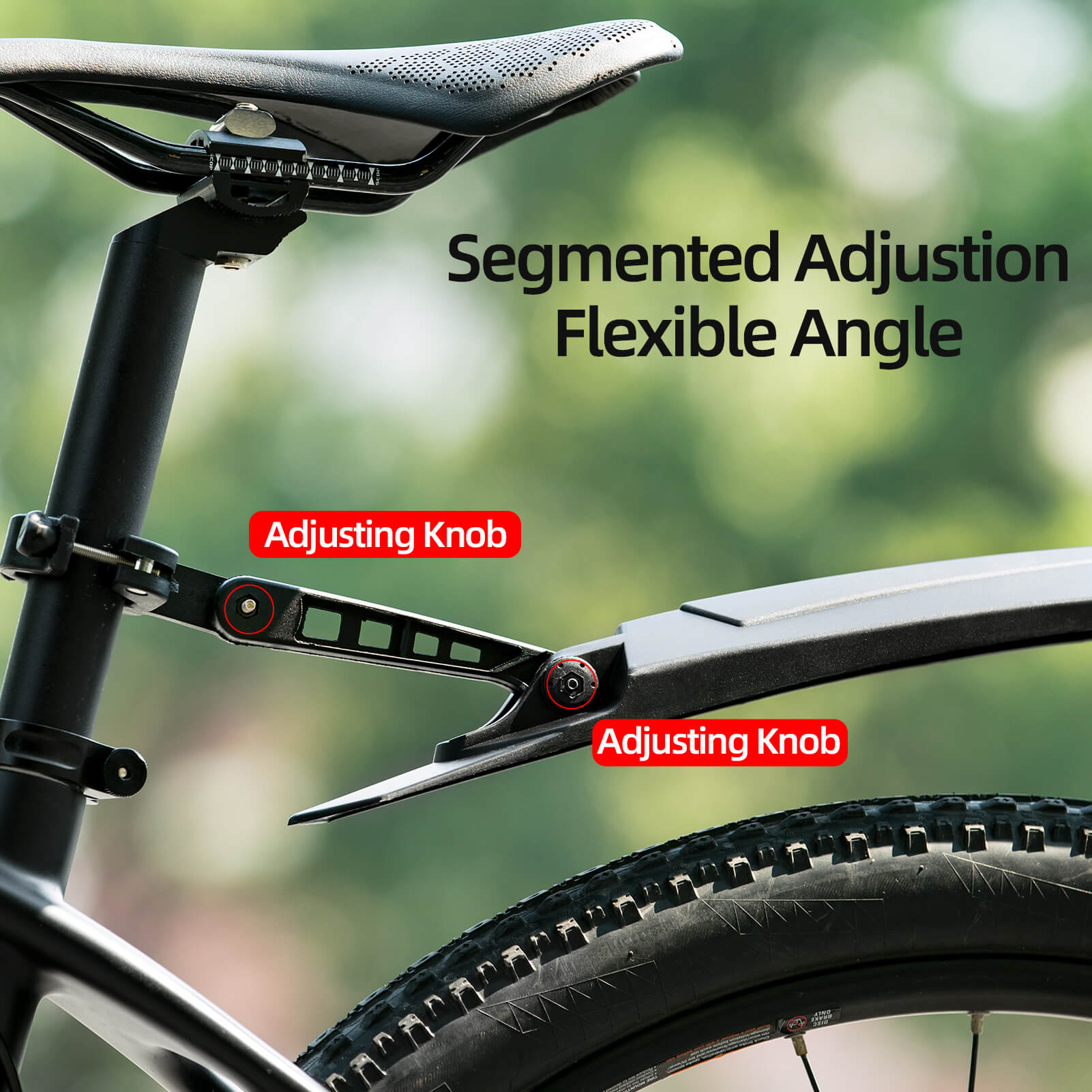 ROCKBROS Quick-Release Mountain Bike Mudguard / Fender provides durable, adjustable protection against mud and debris