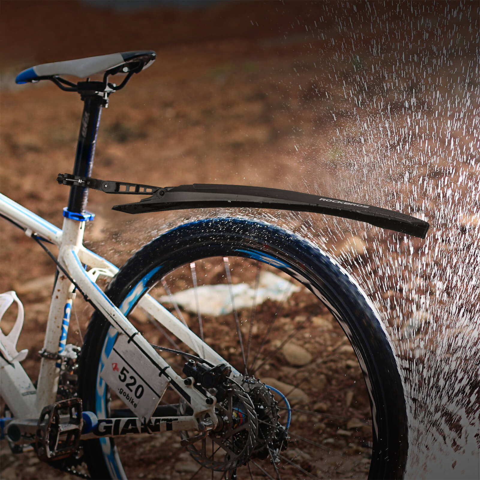 ROCKBROS Quick-Release Mountain Bike Mudguard / Fender provides durable, adjustable protection against mud and debris