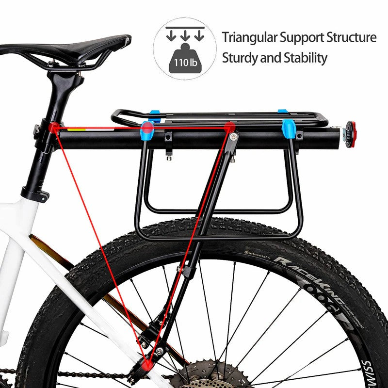 ROCKBROS quick release rear bike rack for mountain bikes
