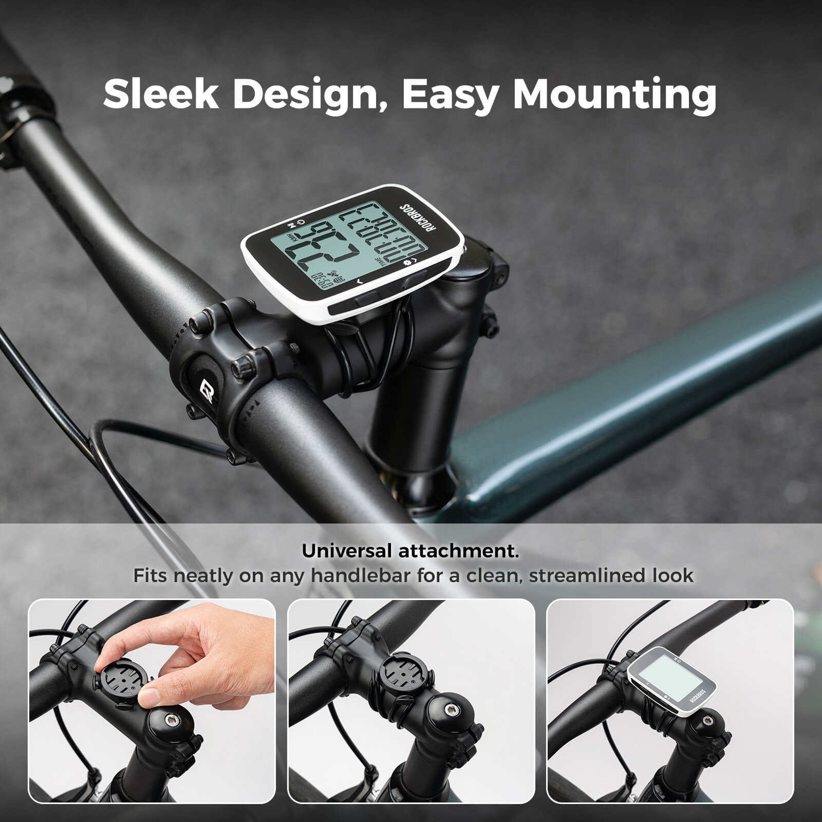 R1 Wireless GPS Bicycle Computer featuring IPX7 waterproof and 18-hour battery life for cycling tracking