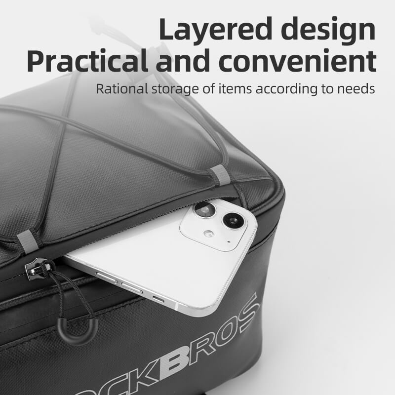 ROCKBROS waterproof bike rear rack bag for travel and commuting