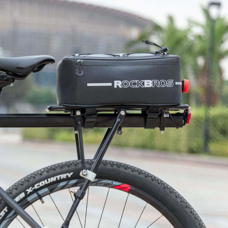 ROCKBROS waterproof bike rear rack bag for travel and commuting