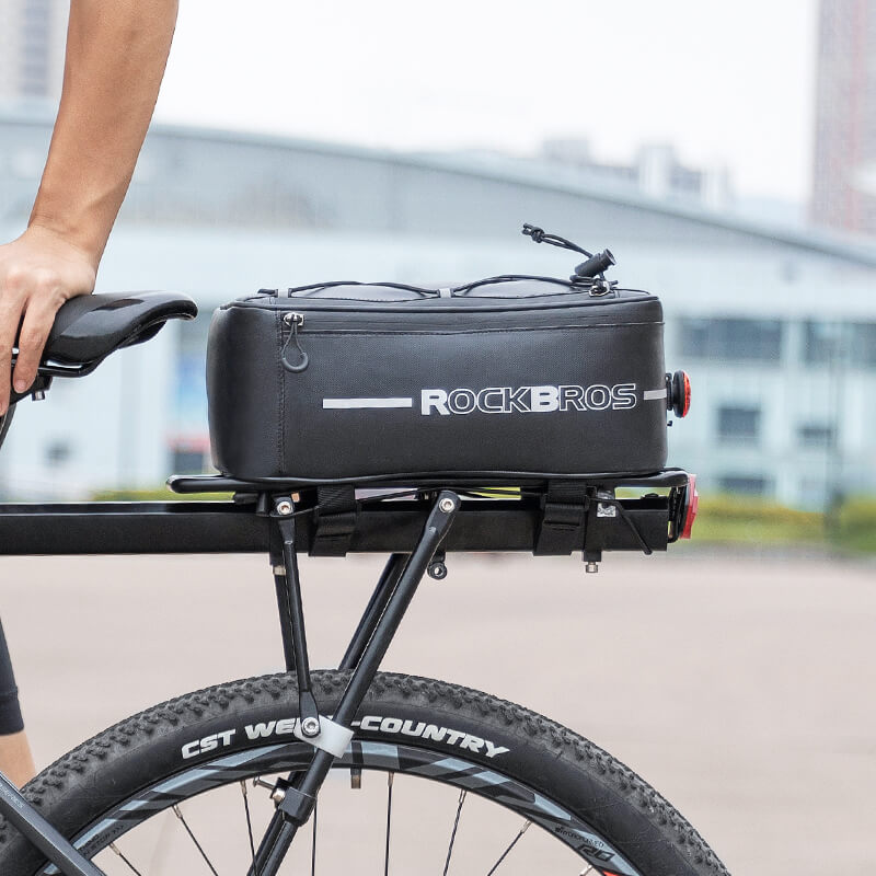 ROCKBROS waterproof bike rear rack bag for travel and commuting