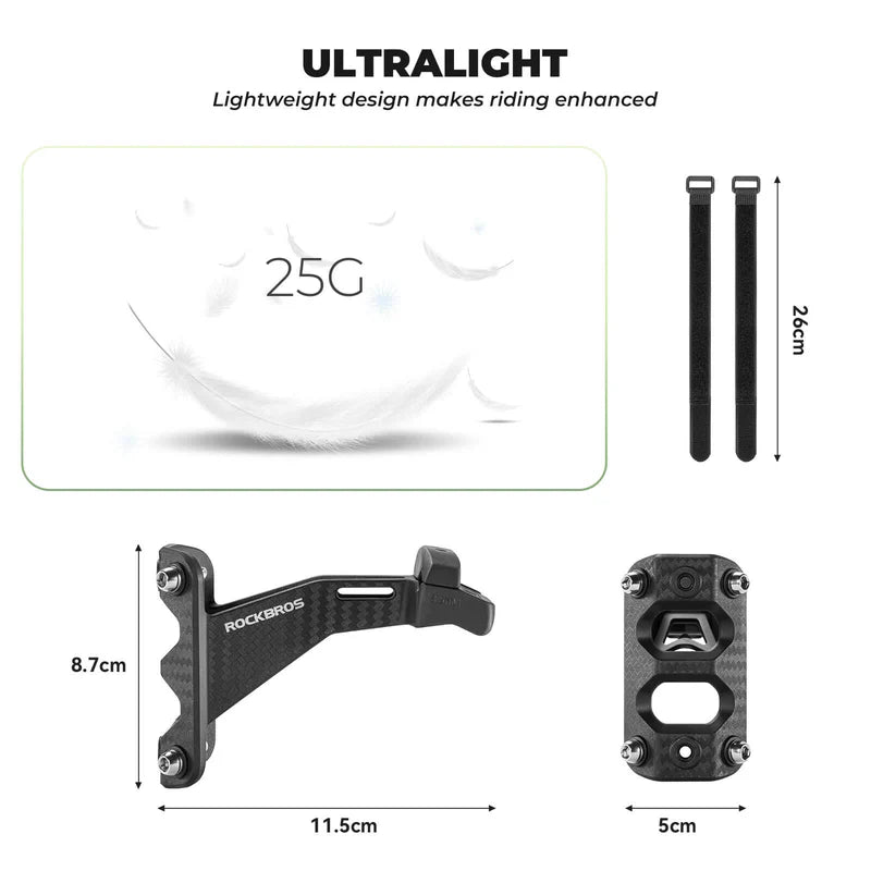 ROCKBROS Rear Saddle Bottle Cage Bundle for Dual Hydration Setup