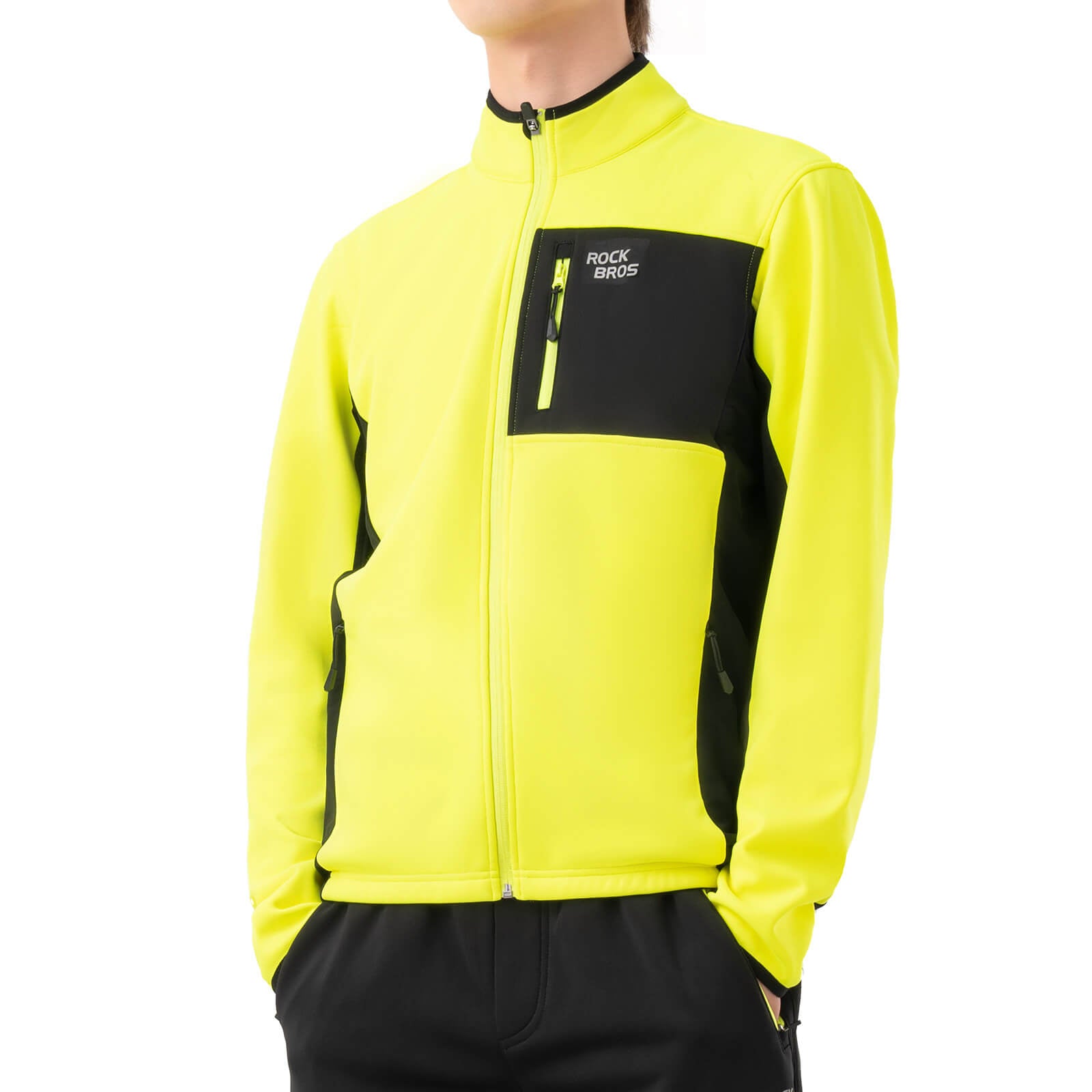 ROCKBROS Reflective Thermal Winter Cycling Jacket for Men and Women