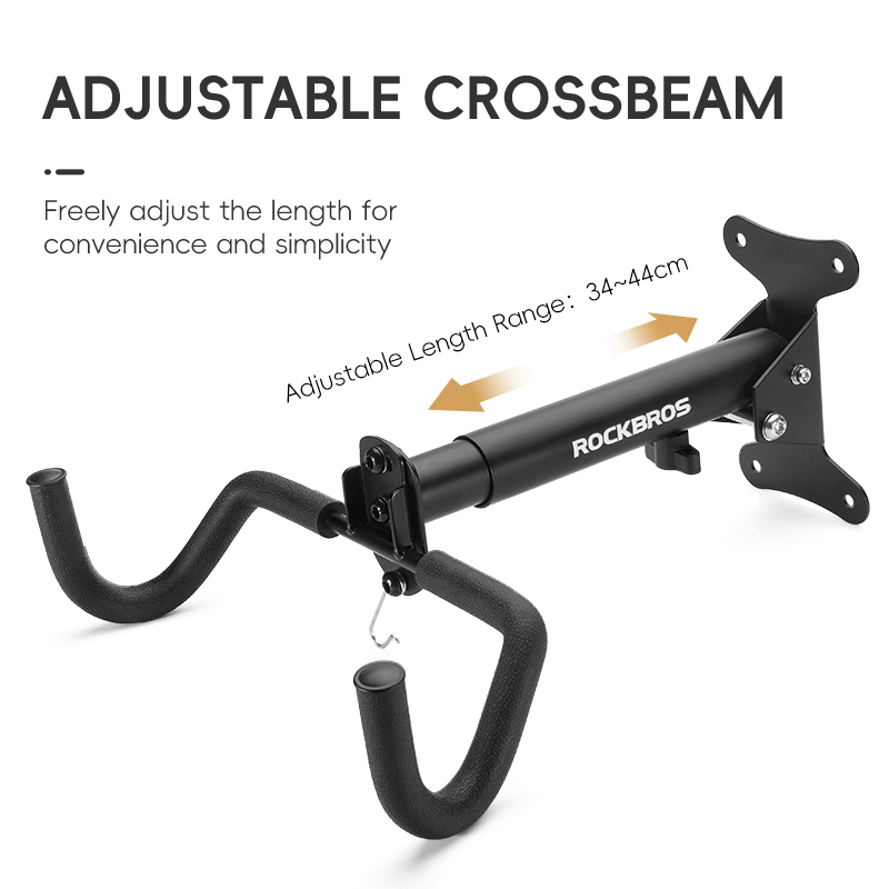 ROCKBROS retractable wall-mounted bike rack for space-saving bike storage