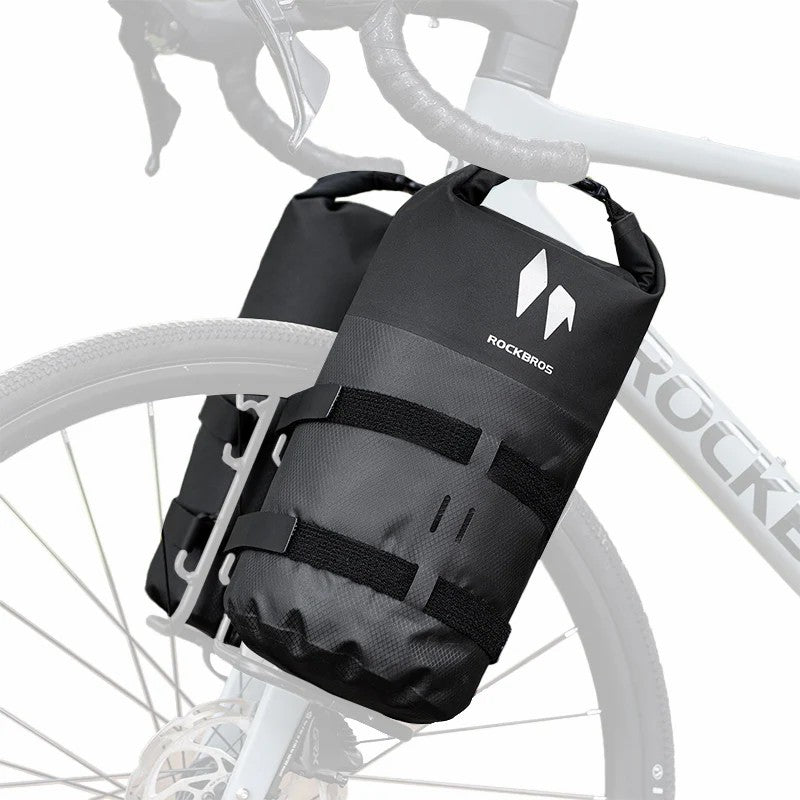 ROCKBROS RideMate 7L Front Fork Rack Bag - 100% Waterproof Roll-Top Bike Bag
#Style_Two Bags