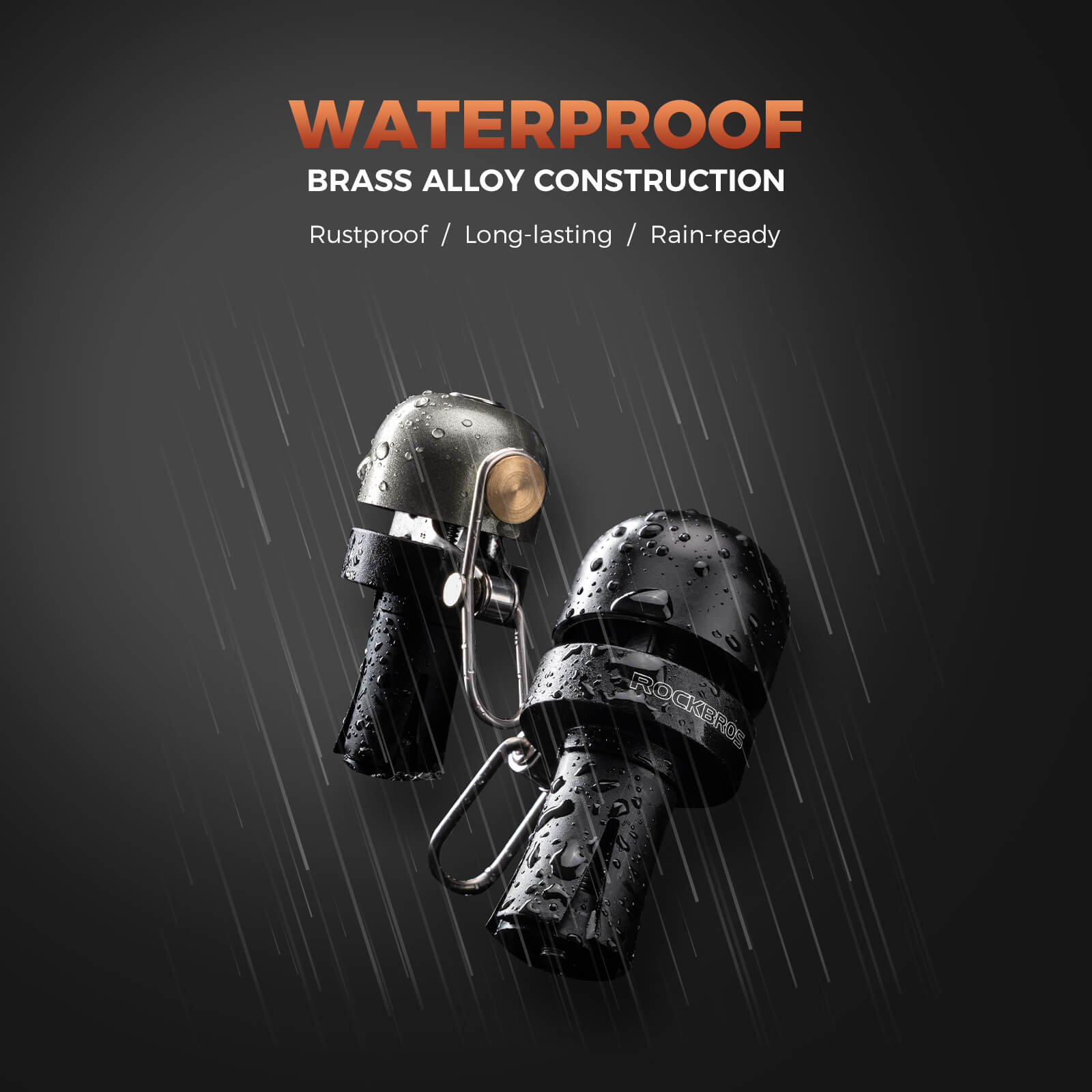 ROCKBROS road bike handlebar end bell, splash-resistant and durable for all-weather cycling