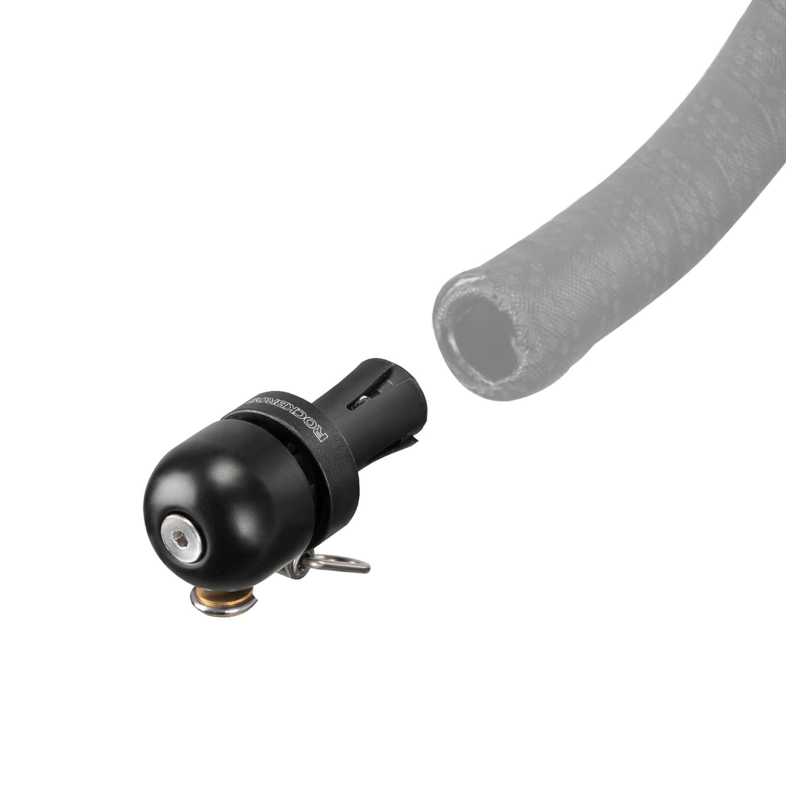 ROCKBROS road bike handlebar end bell, full view, easy to install and loud for safe cycling
#Color_Black