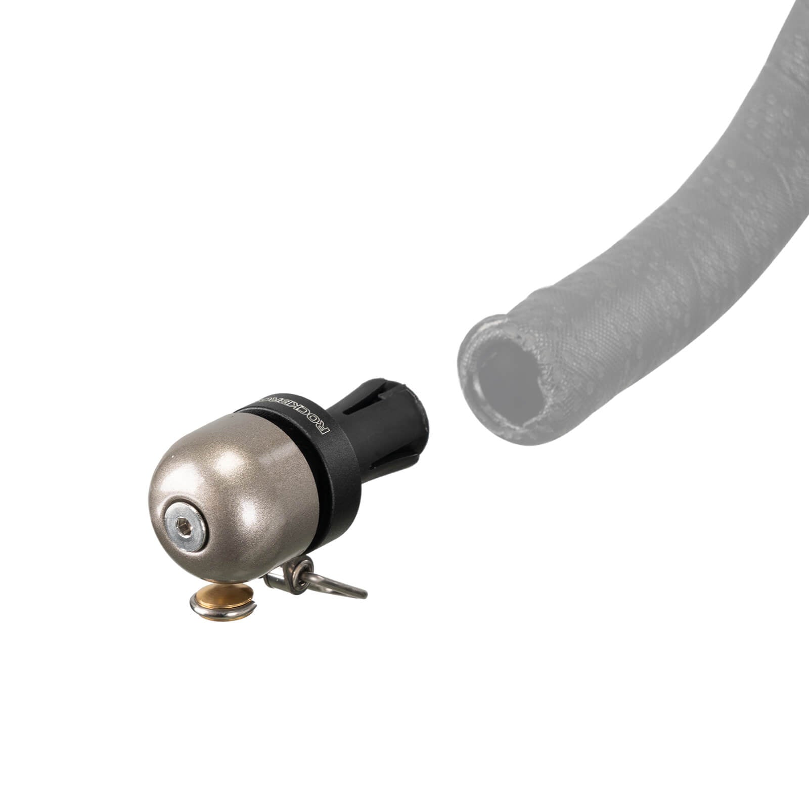 ROCKBROS road bike handlebar end bell, full view, easy to install and loud for safe cycling
#Color_Titanium