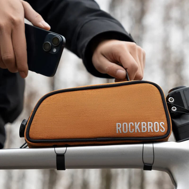 ROCKBROS Road To Sky Bicycle Top Tube Frame Bag 0.7L
#Color_Orange